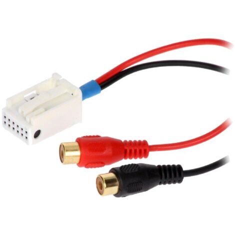 Cable Autoradio Adaptateur RCA compatible avec VW Navigation RNS-310 RNS-510 - 12.5cm