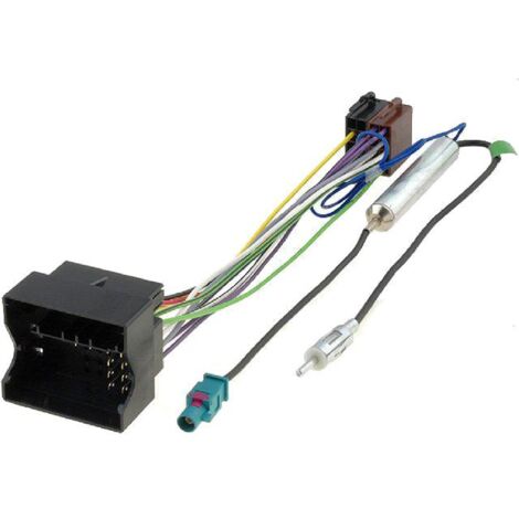 Fiche ISO autoradio 36ASG5D compatible avec Citroen C2 C3 C4 C5 Peugeot ap03 + Adaptateur Antenne