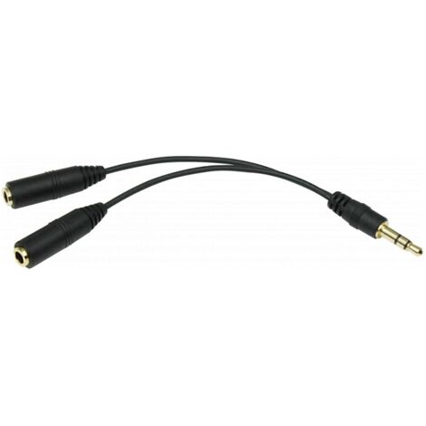 Doubleur Jack 3.5mm - 1M 2F (1/2)