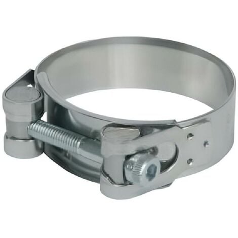 Collier echappement/pot moto inox 52-55 mm (x1)