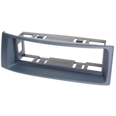 Facade Autoradio FA077B compatible avec Renault Megane 1 Scenic 1 96-03 - Gris Bleu