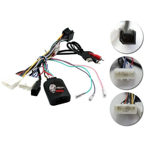 Interface Commande au volant NS11P compatible avec Nissan Qashqai ap14 Pioneer Sony