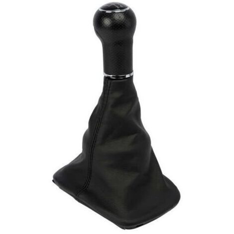 Pommeau + Soufflet adaptable compatible avec Golf 5 - 5 6 vitesses - Noir (1/2)