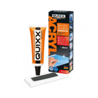 Kit efface rayures acrylique et plexiglas – Produit de polissage Quixx – Chiffon professionnel et papier de verre 1500 inclus