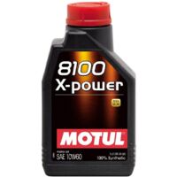 4x Huile Motul 8100 X-Power 10W60 bidon de 1 Litre