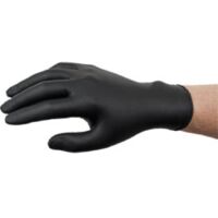 Gants nitrile jetables noirs non poudres T9-10 - boite de 100