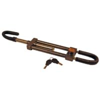 Canne antivol volant pédale télescopique en acier renforcé – Serrure à pompe – Livrée avec 2 clés – Compatible véhicules utilitaires – Cartec