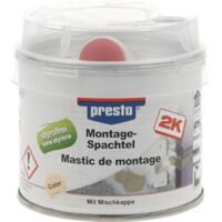 Mastic de montage 2K couleur ocre clair, durcisseur rouge, boîte de 250 g