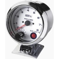 Compte tours shift light - fond blanc - diametre 90mm