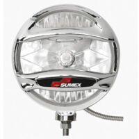 2 Phares Additionnels 4x4 - Longue Portee - D203mm - Chrome - H3 12V 55W 3700K