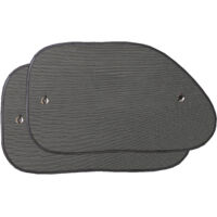 2 Rideaux lateraux ventouse unis 65x38
