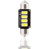 AMPOULES LED X 2 C5W 36MM 4LED SMD5730 CANBUS BLANC 12V 2,3W