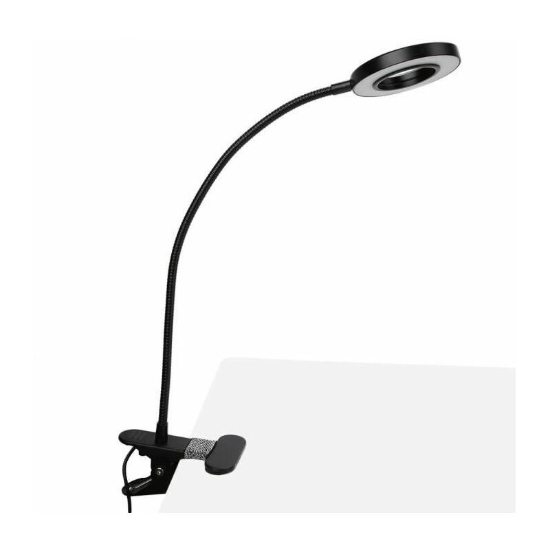 Lampe de bureau LED avec pince, lampe de table de soin des yeux