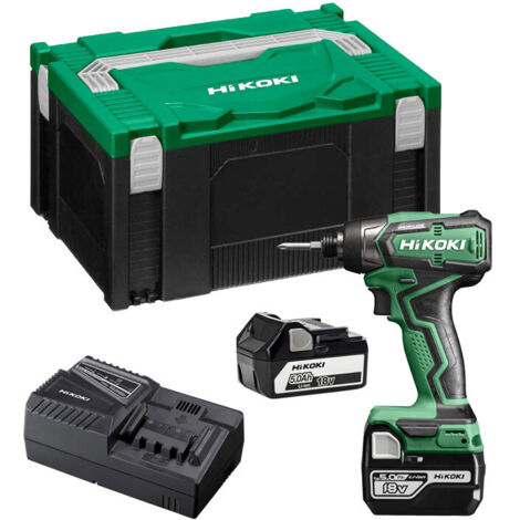 Visseuse à choc 140Nm 18V 5Ah Compact vis 4 à 8mm Brushless HIKOKI WH18DDWPZ