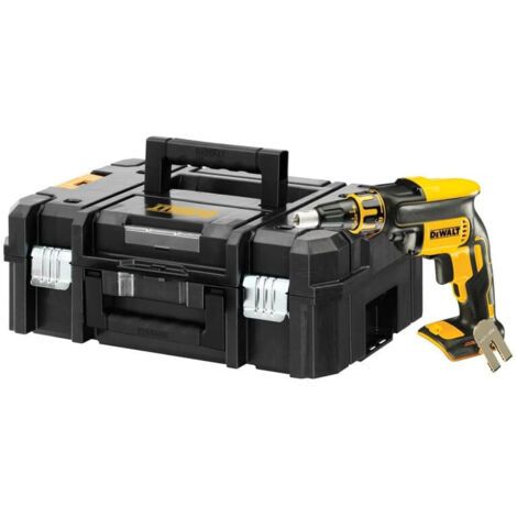 Dewalt – Visseuse à plaque de plâtre 18V XR Brushless – Coffret TSTAK – Système de butée amovible – Ergonomique avec éclairage LED
