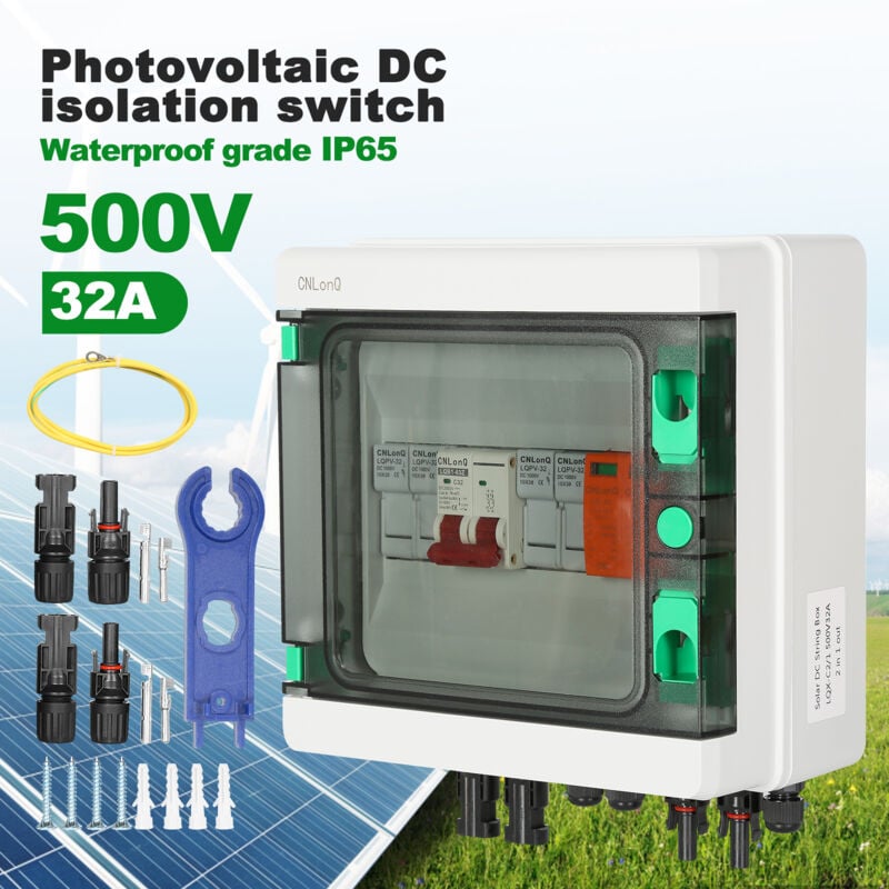 Ip65 Disjoncteur étanche Solaire Photovoltaïque Batterie Pv Combina