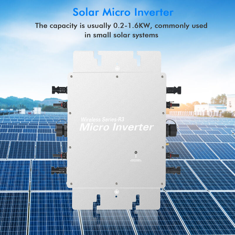 Micro-onduleur Solaire WVC-300 230V - Alliage Aluminium - Pour Panneaux Photovoltaïques