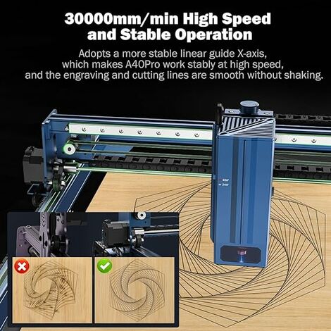 5.5W puissant effet machine de gravure laser machine de découpe laser  graveur laser découpeur laser laser sculpteur dispositif de sculpture laser