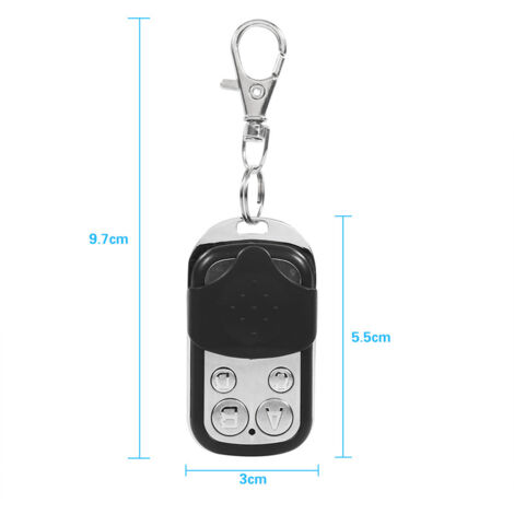DEWIN Porte-clés de télécommande - Ouvre-Porte de Garage Universel Clonage à Distance Alarme sans Fil Porte-clés de télécommande