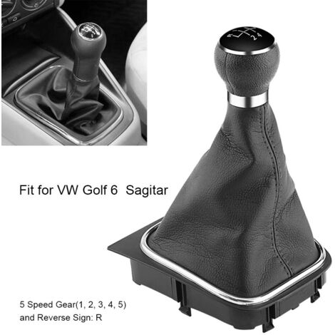 Pommeau Et Soufflet De Levier De Vitesse Noir 5 Vitesses Pour VITO W638 (1996-2000) – Pièce De Rechange Directe
