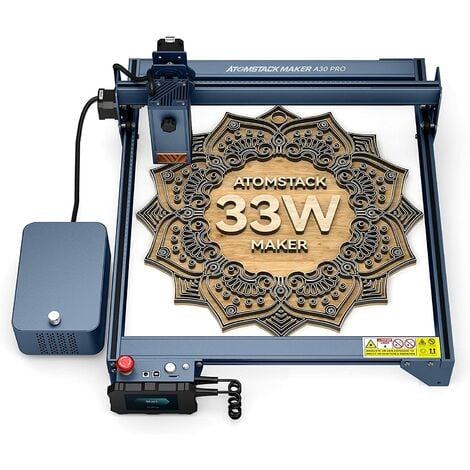 SCULPFUN S30 Ultra 33W Machine de gravure laser, conception d'objectifs  interchangeables, graveur laser pour bois et métal avec carte mère Air  Assist M8 (600 600 mm)