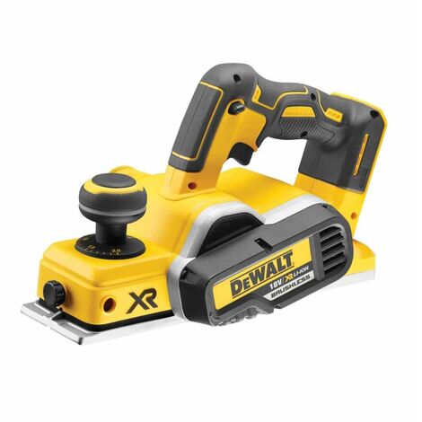 Dewalt – Rabot électrique 18V sans fil – Moteur Brushless – Longueur de sabot 295mm – Diamètre tambour 48mm – Vitesse 15000tr/min