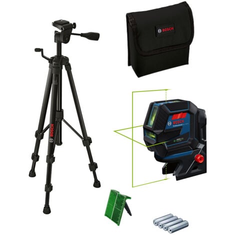 Laser en croix points et lignes 50m BOSCH GCL 2-50 G + trépied BT 150 - 0601066M01