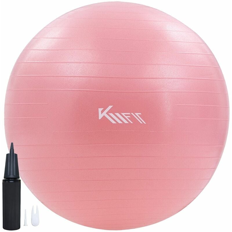 KM-Fit Gymnastikball 65cm Trainingsball mit Luft-Pumpe Sitzball