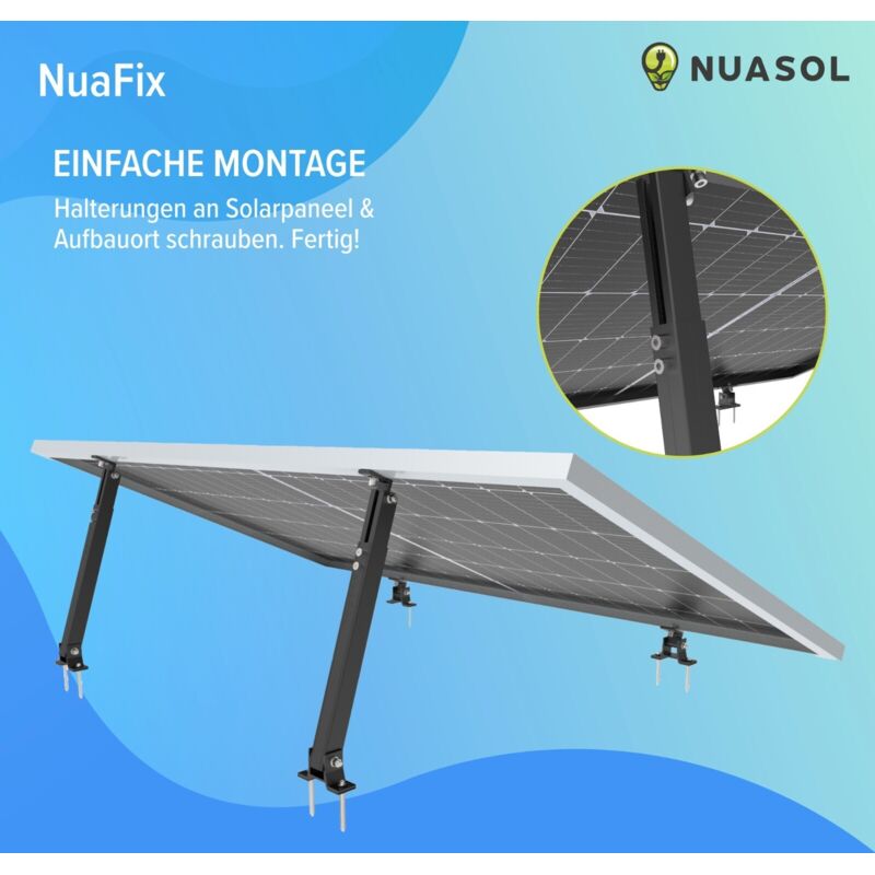 Nuasol Kit de montage pour toit en tuiles - Kit d'extension 1 module Nuasol Kit de montage pour toit en tuiles - Kit d'extension 1 module