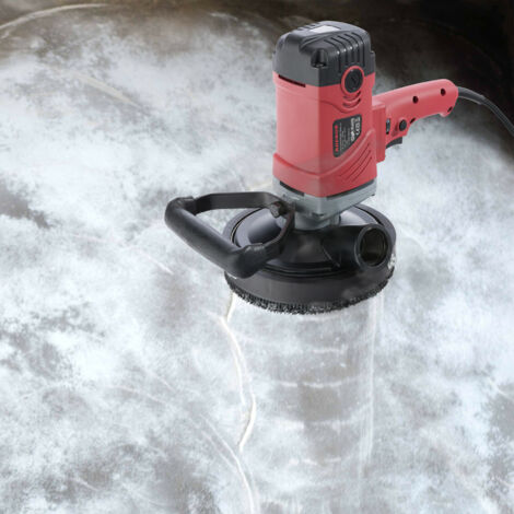 3800W Betonschleifer Mit 6 Gängen, 6000 U/min, Ø180 Mm Diamantschleiftopf, Absaughaube – Für Beton, Putz, Fliesenkleber
