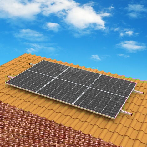 NuaSol Photovoltaik Solarpanel Halterung Montage Set f�r Ziegeldach ERWEITERUNG