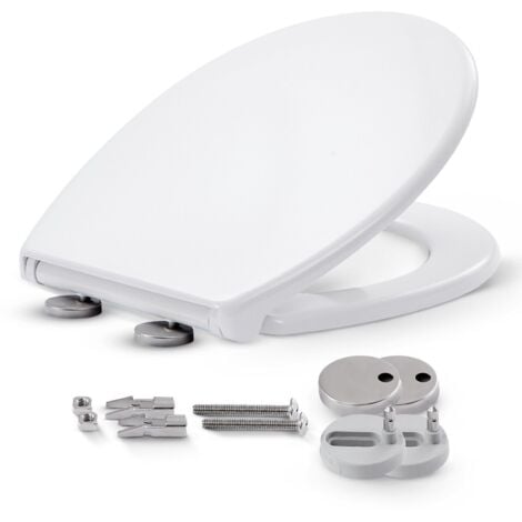 Arebos WC Sitz Mit Softclose - Duroplast Klodeckel Oval Mit Absenkautomatik