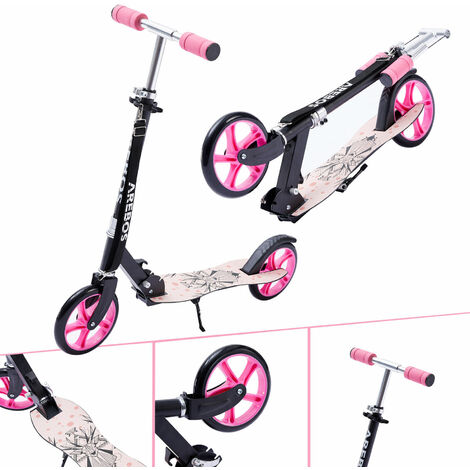 Scooter Cityroller Kinderroller Aluminium Roller Tretroller Kickroller mit Pink 