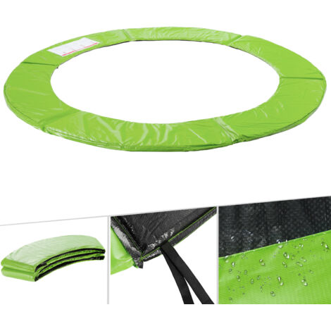 AREBOS Trampolin Randabdeckung Federschutz 305 cm aus PVC und PE Reißfest 100% UV-beständig Hellgrün