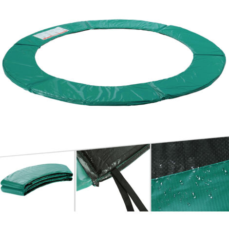 AREBOS Trampolin Randabdeckung Federschutz  Federabdeckung  Randschutz  366 cm  aus PVC und PE  Reißfest  100% UV-beständig  Grün