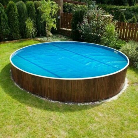 Arebos Zwembad Solar Cover 3,05 m Blauw | Rond zonnezeil dikte 120 µm | Op maat snijdbaar | Houdt warmte vast en verwarmt water | Thermische