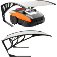 AREBOS Mähroboter Garage Dach Carport Überdachung für Rasenroboter