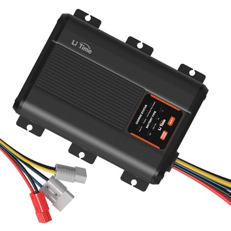 Zasdar Chargeur De Batterie Au Lithium Lifepo4 12V 60Ah Bluetooth Noir