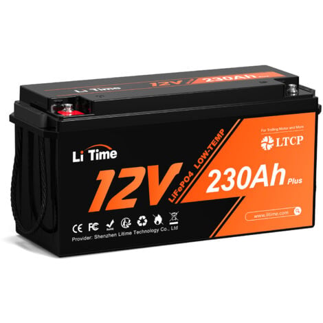 LiTime 12V 300Ah Batterie LiFePO4 lithium fer phosphate batterie