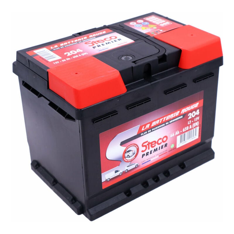Batterie 12V 66Ah 650A STECO 204 - Ce produit de marque STECO est neuf.
