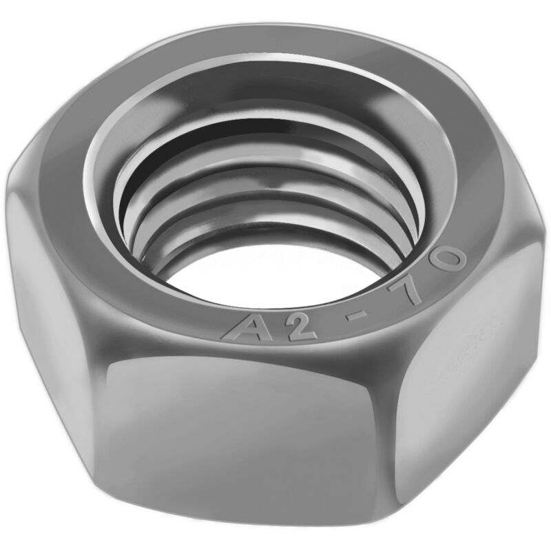 ECROUS HEXAGONAUX INDESSERRABLES AVEC BAGUE METAL Inox A2 (Modèle