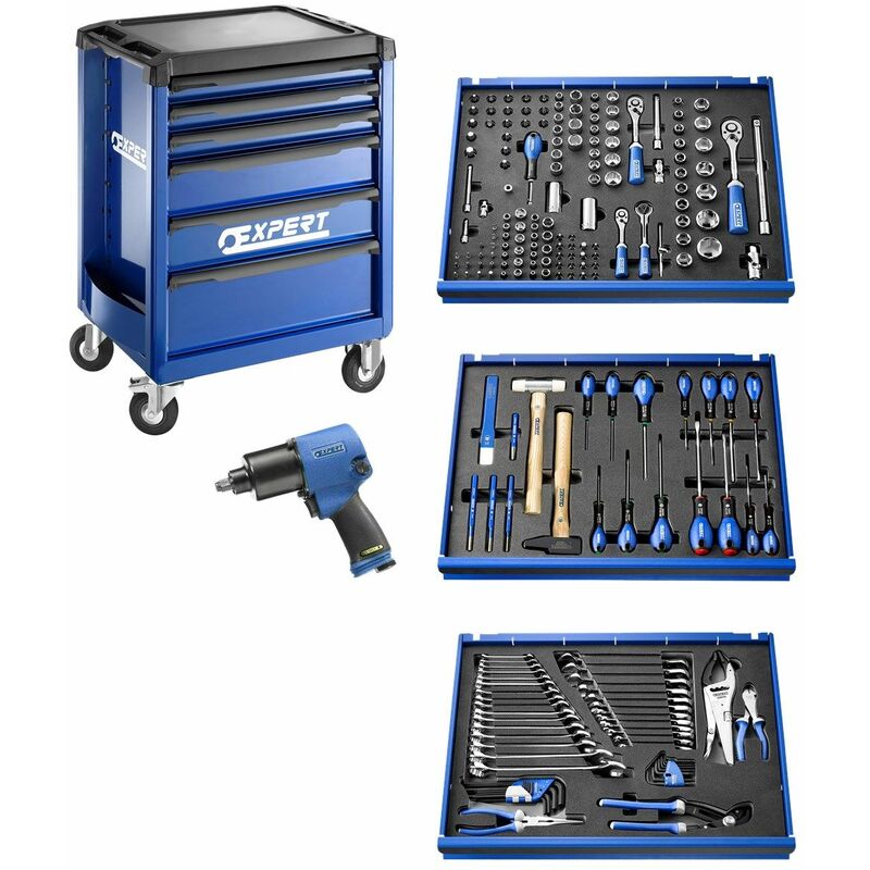 Sélection tous métiers 118 outils - servante 6 tiroirs CM.118 Facom 
