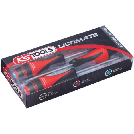 KSTOOLS - Jeu de 4 tournevis - ULTIMATE 2 fentes + 1 PHILLIPS + 1 POZIDRIV - 922.6054-KVC (1/2)