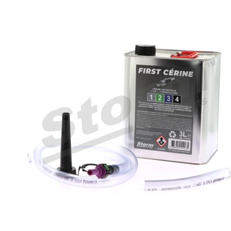 Additif cérine universelle 3L pour filtre à particules – Kit de remplissage inclus – Optimise la combustion et réduit les émissions polluantes – Storm