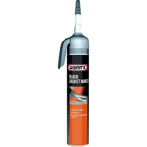 WYNN'S - Joint silicone flexible noir - BLACK GASKET MAKER - 200 ml - W57680 - Ce produit de marque WYNNS est neuf.