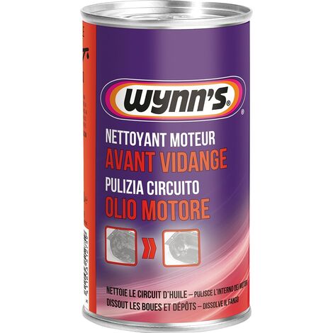WYNN'S - Additif huile nettoyant moteur avant vidange - 325 ml - W51275 - Ce produit de marque WYNNS est neuf.