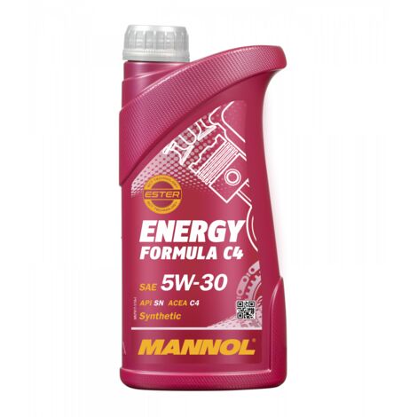 Mannol – Huile moteur Energy Formula C4 5W-30 MN79171 – 1 litre – Compatible Renault RN0720 – Technologie Low SAPS pour moteurs essence et diesel