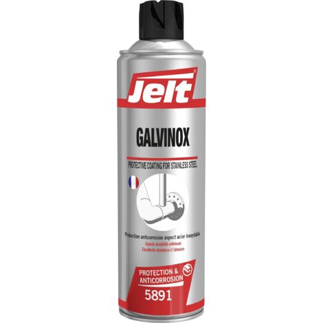 Aérosol anticorrosion Galvinox 650ml 5891 – Finition métal – Résistance 1000h – Protection pour acier et aluminium – Jelt (1/4)