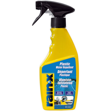 Déperlant plastique pulvérisateur Rain X 500ml – Barrière déperlante pour plastiques – Protection carrosserie – Traitement spécifique