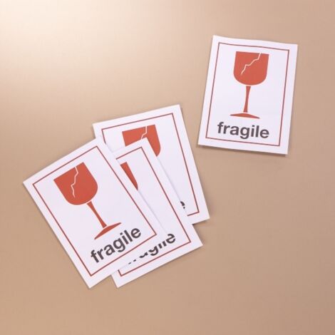 Étiquettes 'Fragile' Autocollantes – 20 Stickers Rouges Pour Cartons Et Colis, 9x5 Cm, Parfaites Pour L'expédition Et La Protection - 7